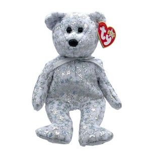 TY Beanie Baby Babies 2000 THE BEGINNING the Bear Stars Sparkles RETIRED Vintage
